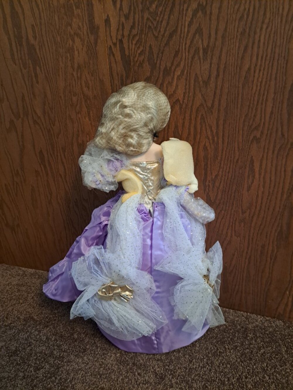 NIB Vntg 1989 Franklin Mint Cinderella's Fairy Godmother Porcelain Doll by Gerda - Picture 8 of 16
